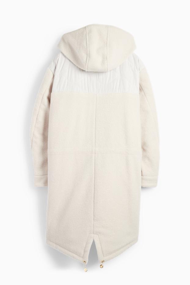 Donna - Parka con cappuccio - beige chiaro