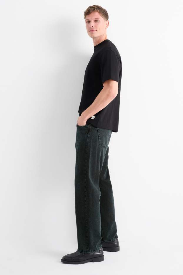 Uomo - Relaxed jeans - verde scuro