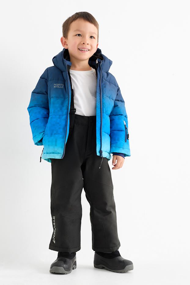 Enfants garçons - Pantalon de ski - imperméable - noir
