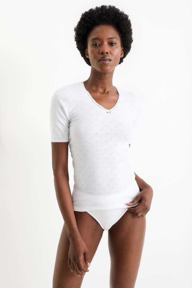 Donna - Maglietta intima - bianco
