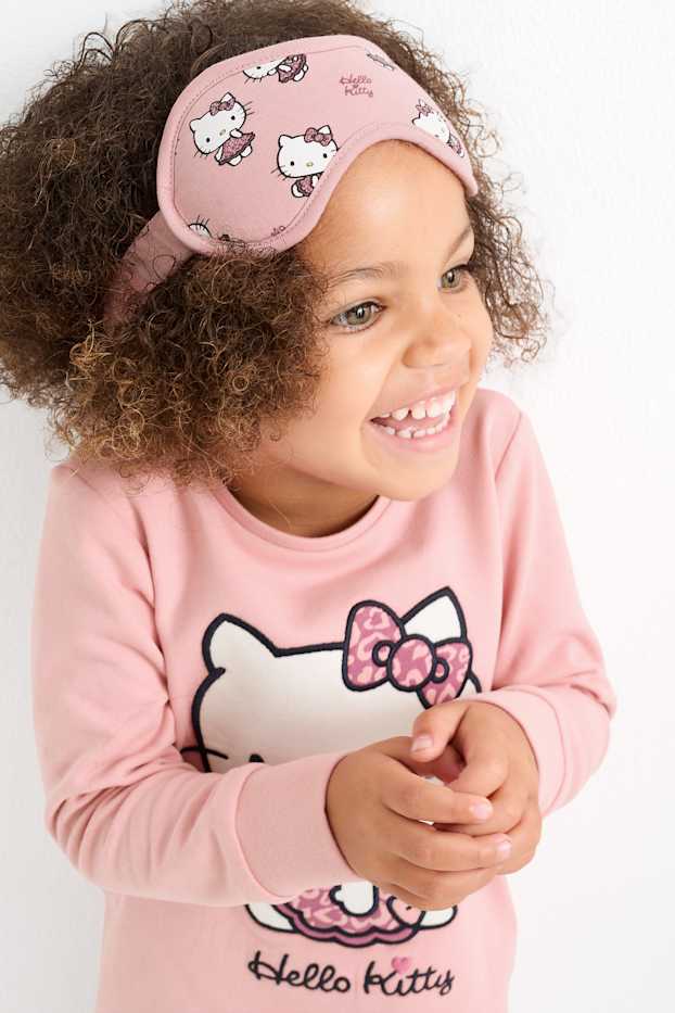 Nena - Hello Kitty - pijama i antifaç per dormir - 3 peces - rosa