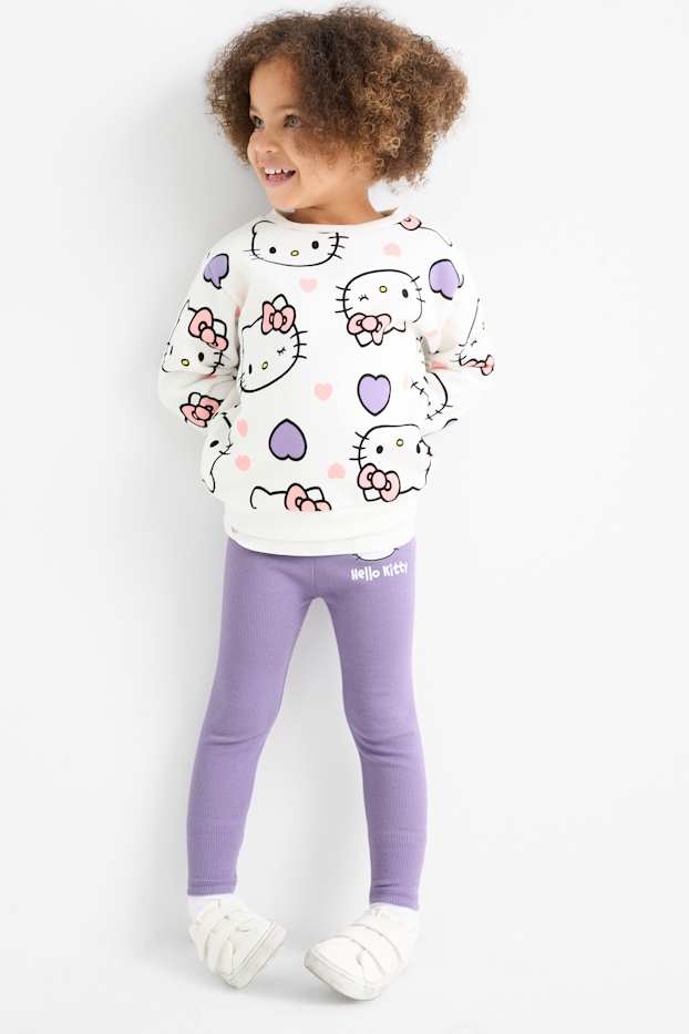 Nena - Hello Kitty - conjunt - dessuadora i leggings - 2 peces - blanc trencat