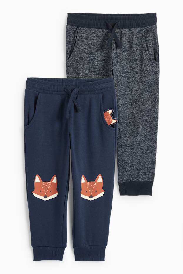 Kinder Jungen - Multipack 2er - Fuchs - Jogginghose - dunkelblau