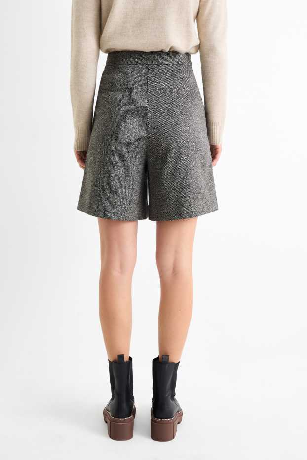 Dona - Bermudes - high waist - gris fosc