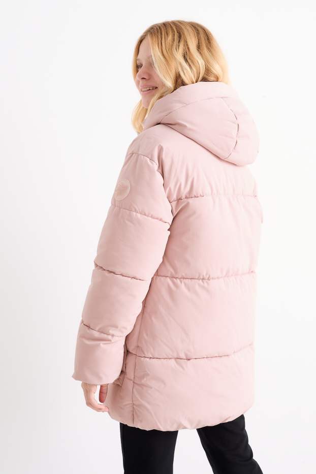 Bambine - Giacca trapuntata con cappuccio - rosa