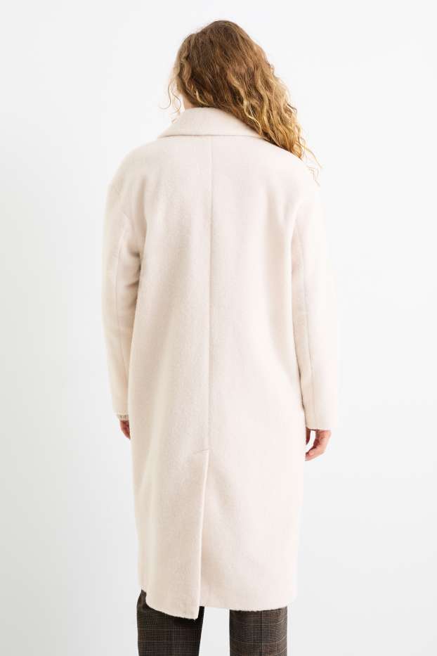 Dames - Mantel - licht beige