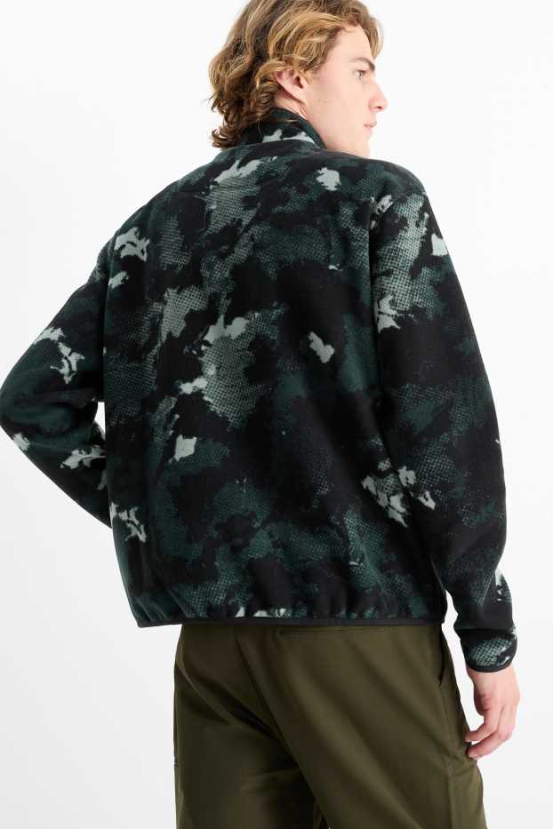 Home - Jaqueta polar tèrmica - estampada - verd fosc