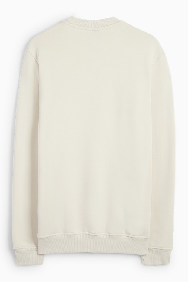 Herren - Sweatshirt - cremeweiss