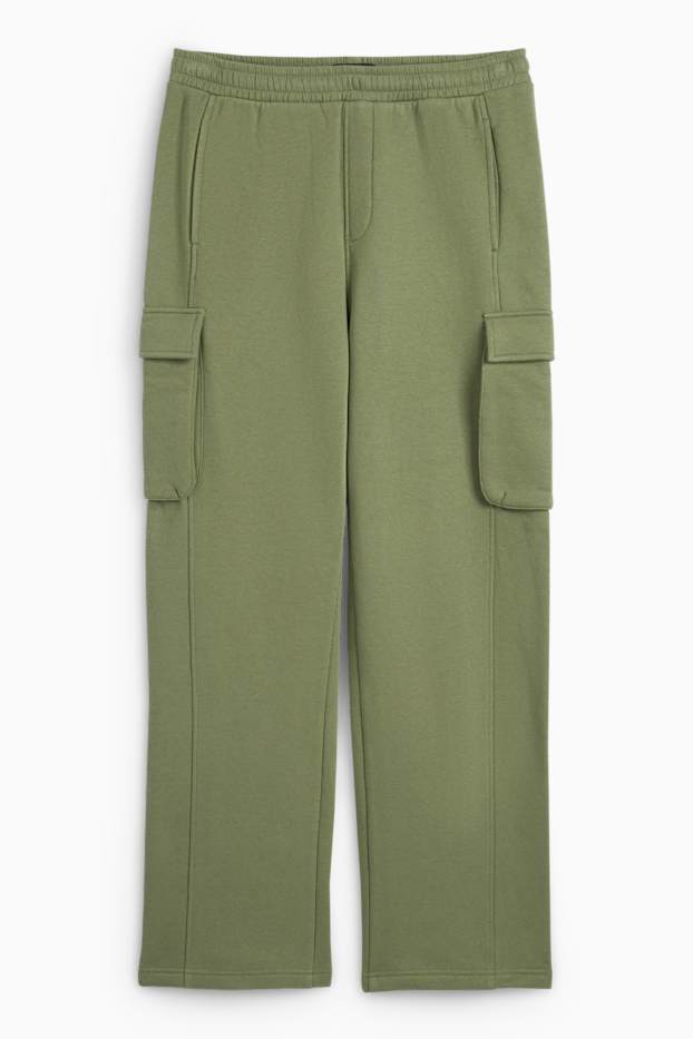 Bărbați - Pantaloni de trening cargo - verde