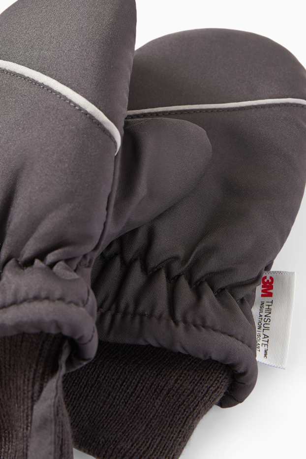 Unisexe - Moufles bébé - gris foncé