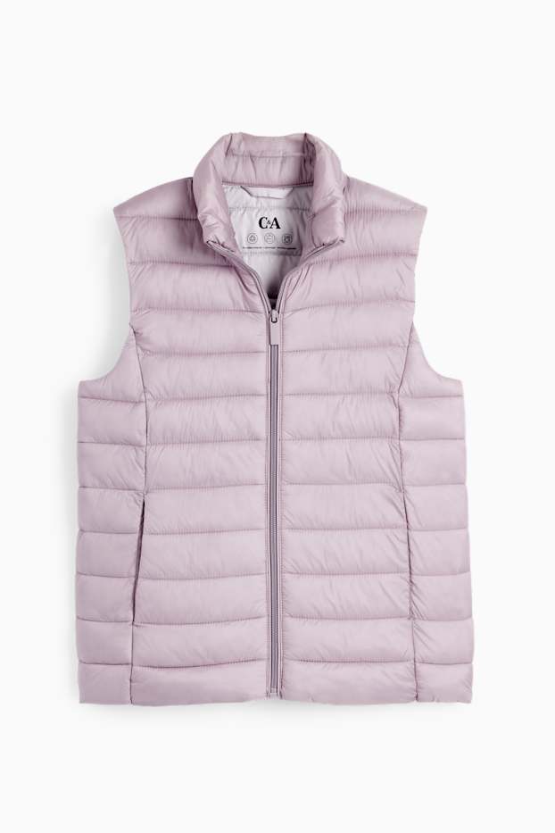 Women - Quilted gilet - pink
