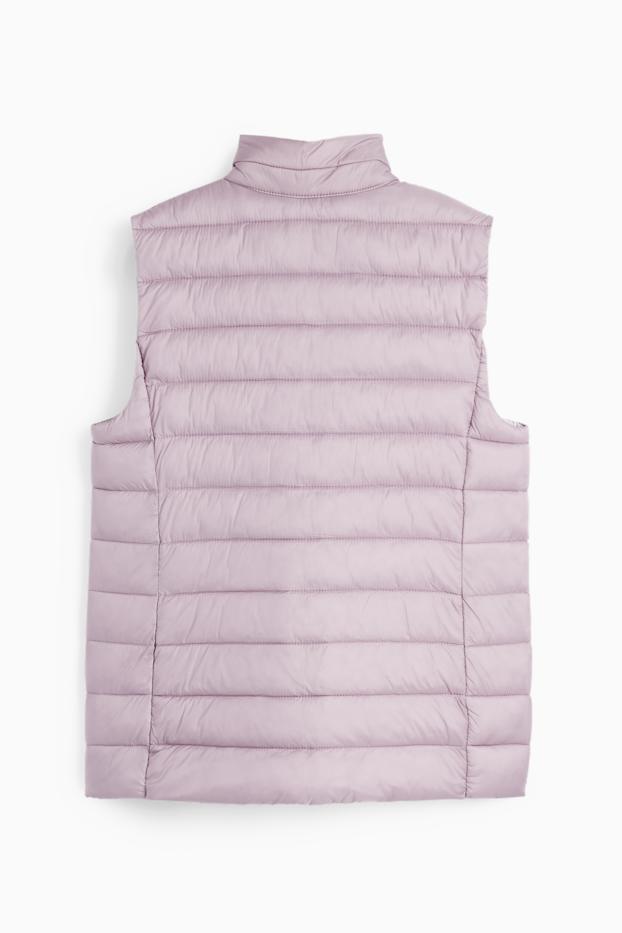 Women - Quilted gilet - pink