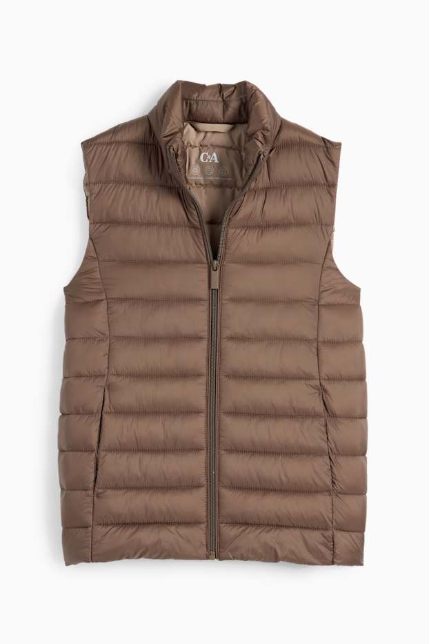 Donna - Gilet trapuntato - marrone scuro