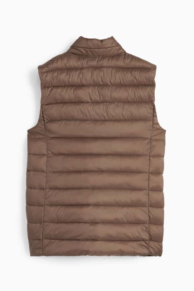 Donna - Gilet trapuntato - marrone scuro