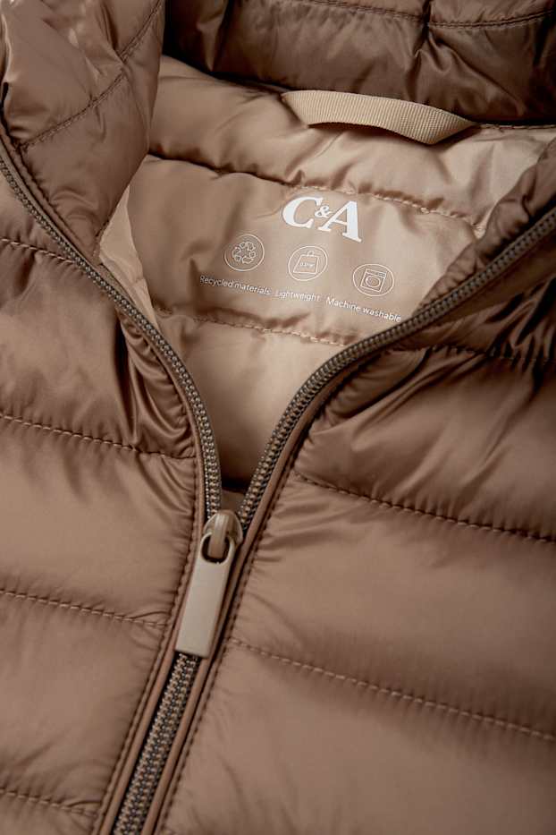 Donna - Gilet trapuntato - marrone scuro