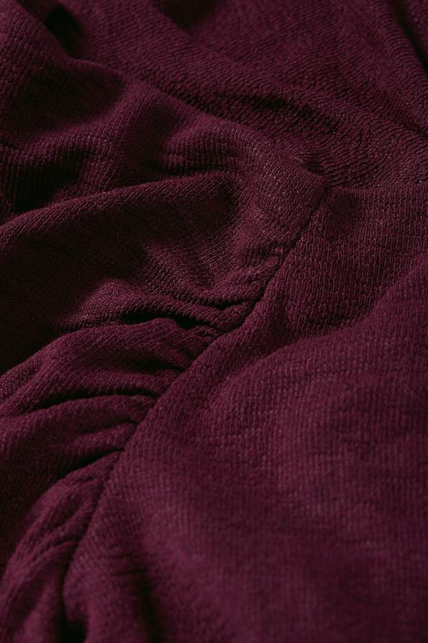 Damen - Langarmshirt - strukturiert - lila