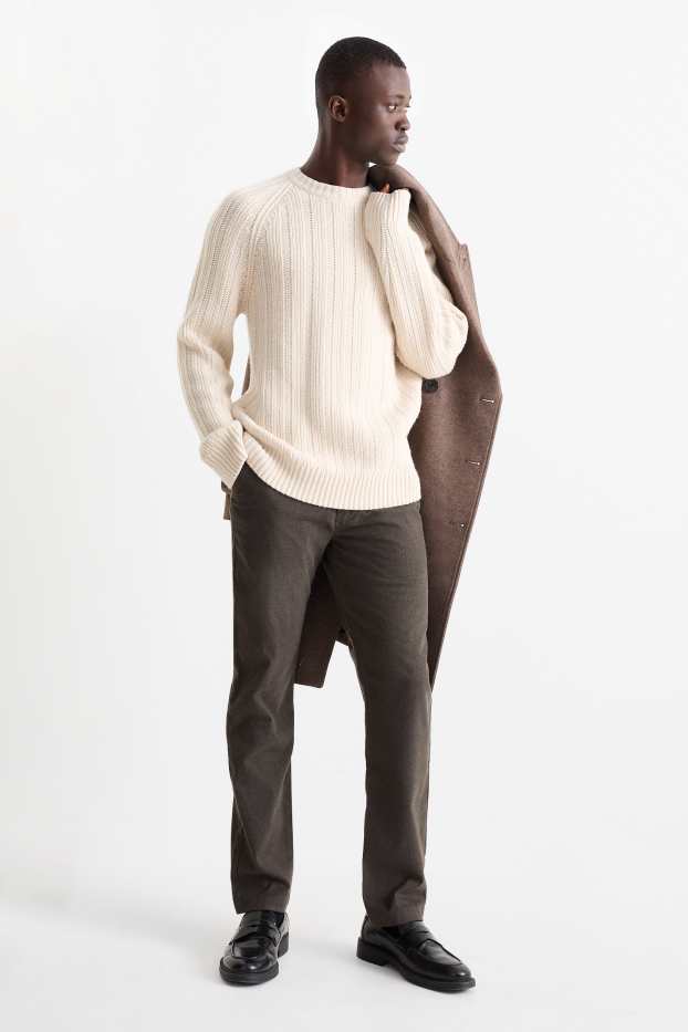 Herren - Chino - Slim Fit - dunkelbraun