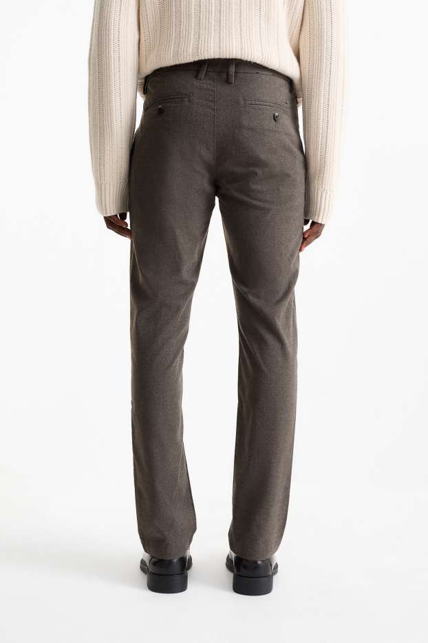 Herren - Chino - Slim Fit - dunkelbraun