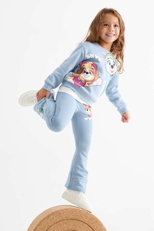 Kinder Mädchen - Multipack 2er - PAW Patrol - Skye - Flared Thermoleggings - rosa / blau