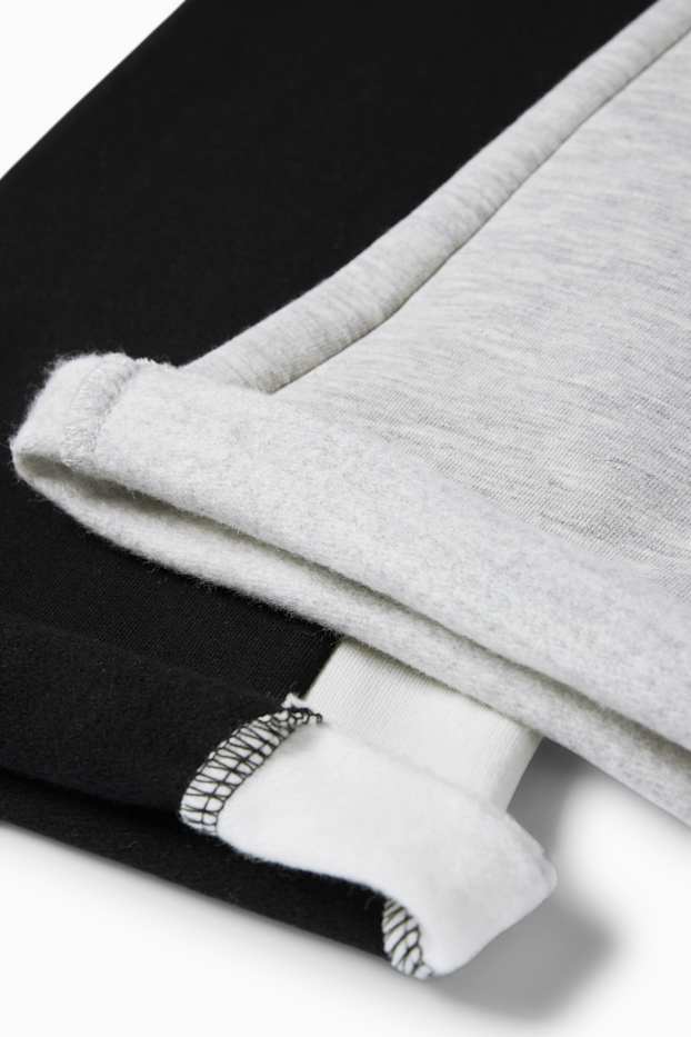 Enfants filles - Lot de 2 - San Diego - leggings chauds flared - gris