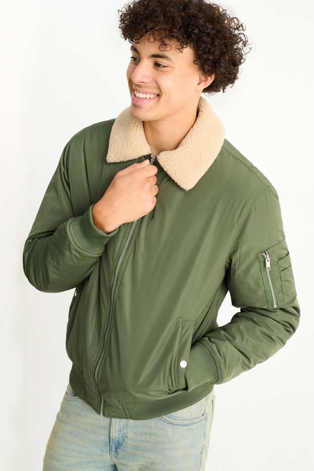 Home - Jaqueta bomber - verd