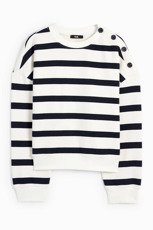 Dona - Dessuadora - de ratlles - blau/blanc