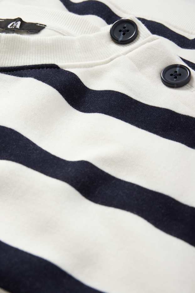 Dona - Dessuadora - de ratlles - blau/blanc