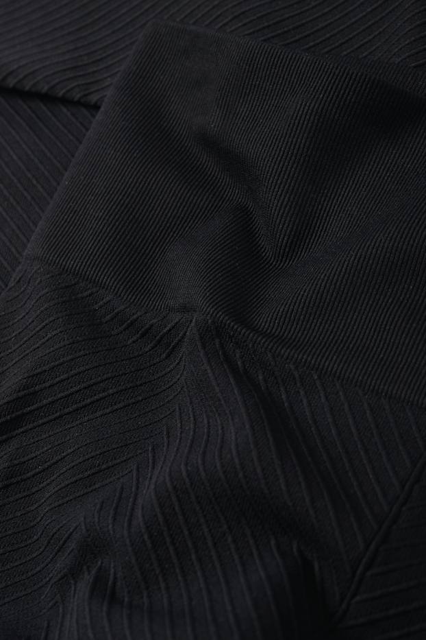 Damen - Funktions-Leggings - seamless - strukturiert - UV-Schutz - schwarz