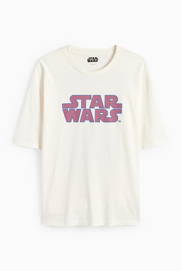 Uomo - T-shirt - Guerre Stellari - bianco crema
