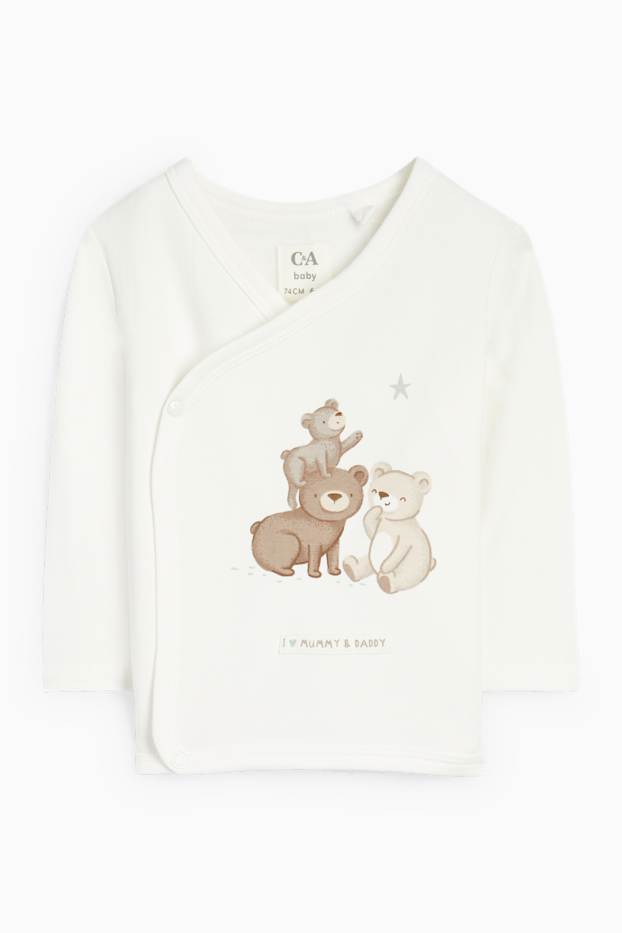 Unisex - Orsetto - completo per neonati - 2 pezzi - bianco crema