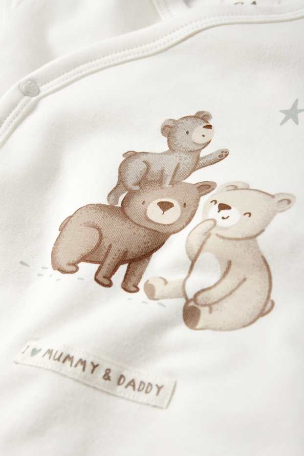 Unisex - Orsetto - completo per neonati - 2 pezzi - bianco crema