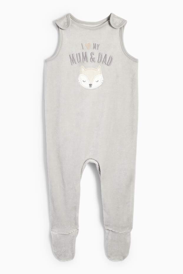Unisex - Guineu - conjunt de pijama d’una peça - 2 peces - blanc