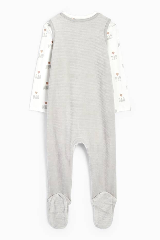 Unisex - Guineu - conjunt de pijama d’una peça - 2 peces - blanc