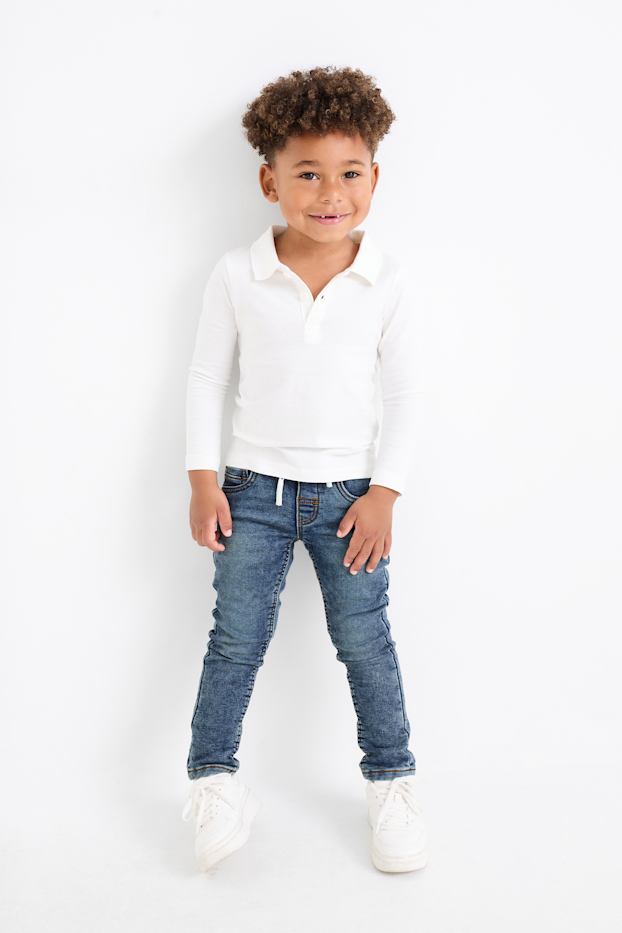 Kinder Jungen - Slim Jeans - Thermojeans - Jog Denim - jeansblau
