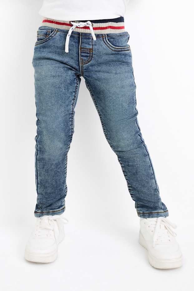 Kinder Jungen - Slim Jeans - Thermojeans - Jog Denim - jeansblau