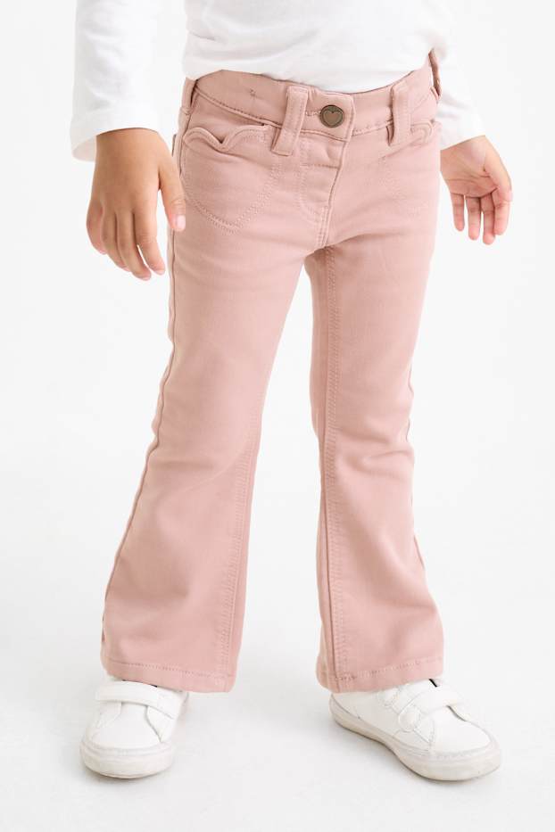 Enfants filles - Pantalon chaud - rose foncé