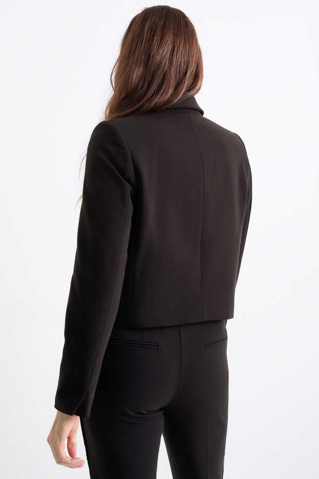 Femmes - Blazer court - cintré - noir