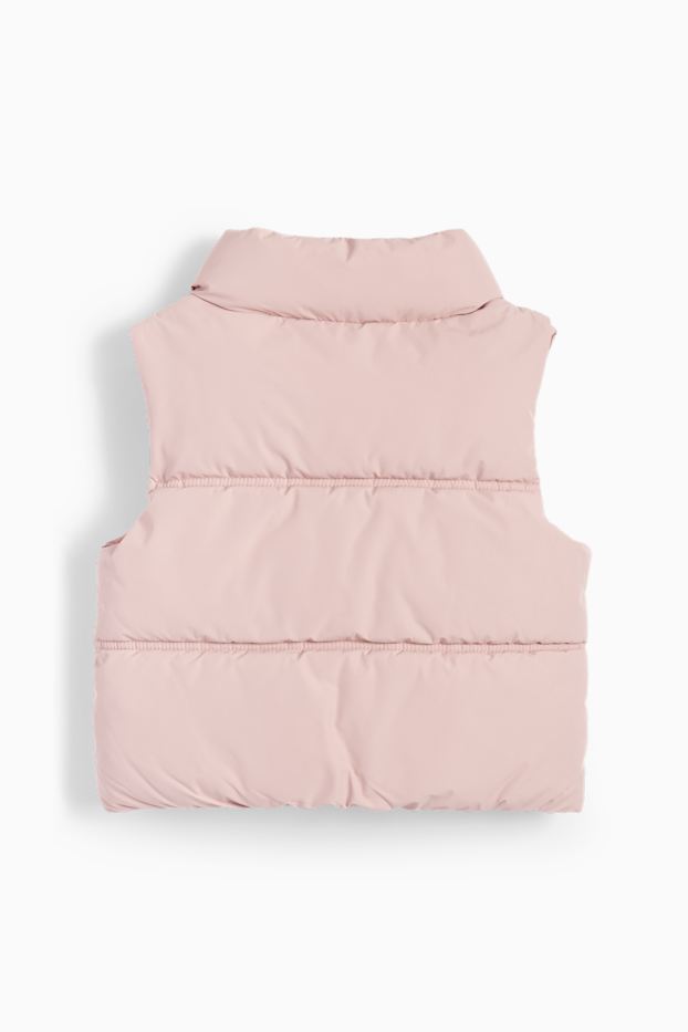 Kinder Mädchen - Steppweste - wasserabweisend - rosa