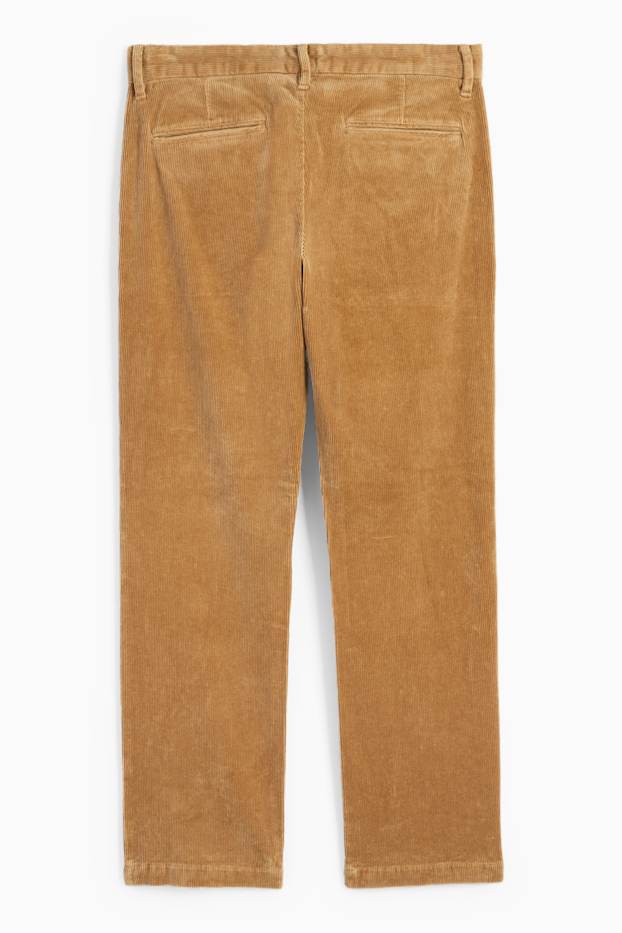 Home - Pantalons de pana - regular fit - marró clar