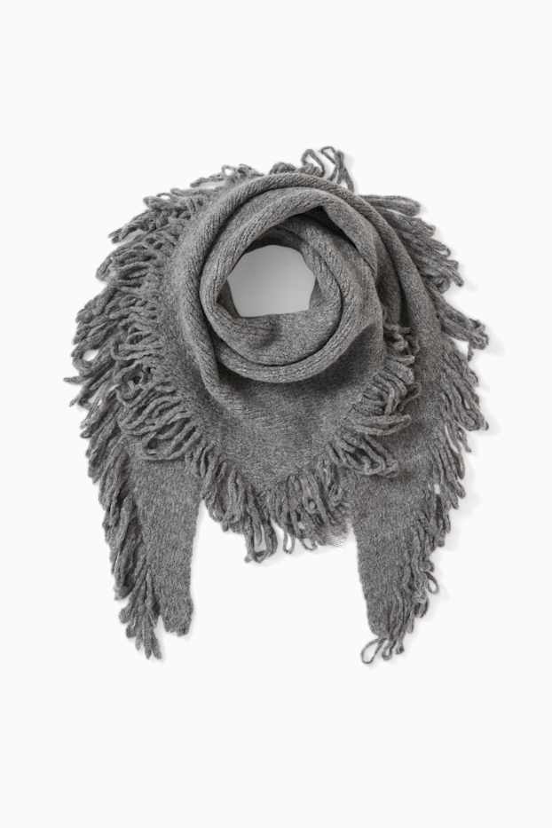 Dona - Bufanda amb serrells - gris