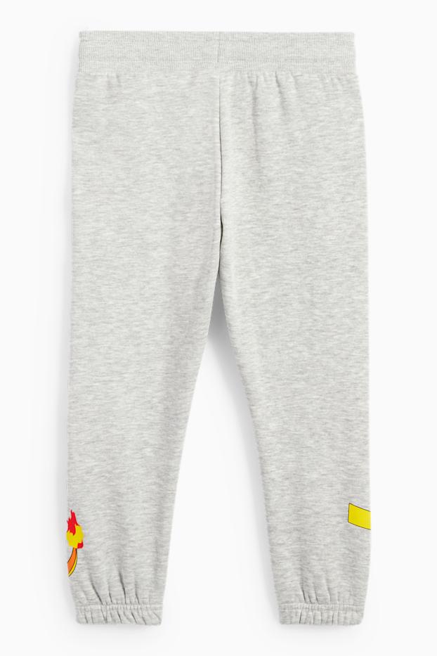 Kinderen: jongens - Pokémon - joggingbroek - licht grijs-mix