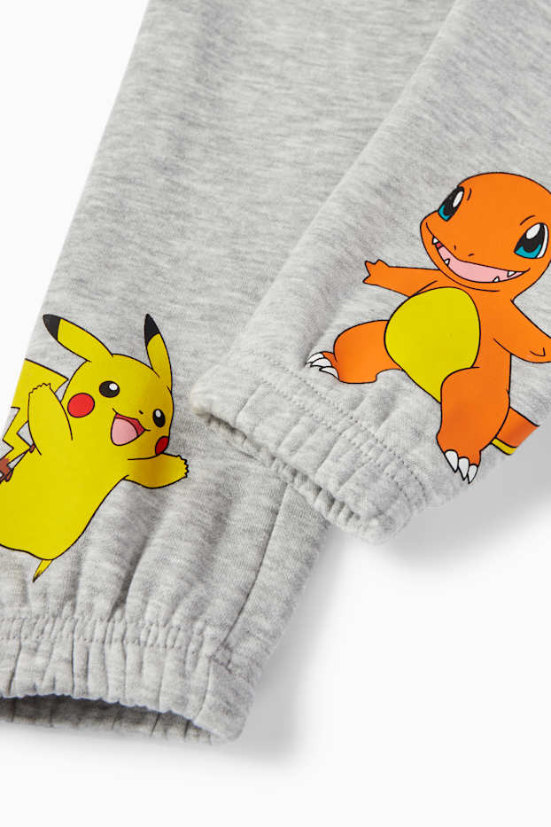 Kinderen: jongens - Pokémon - joggingbroek - licht grijs-mix