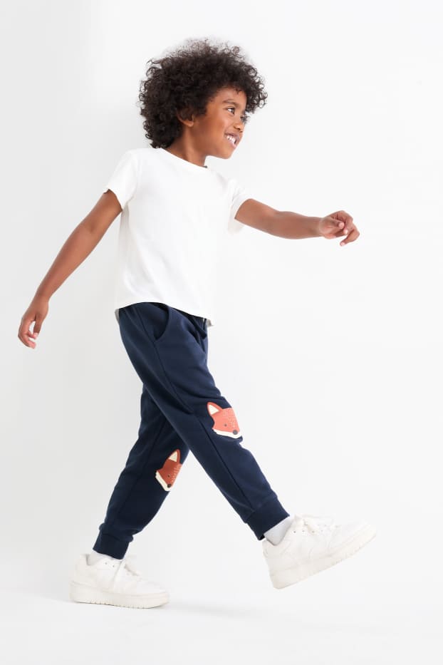 Kinder Jungen - Multipack 2er - Fuchs - Jogginghose - dunkelblau
