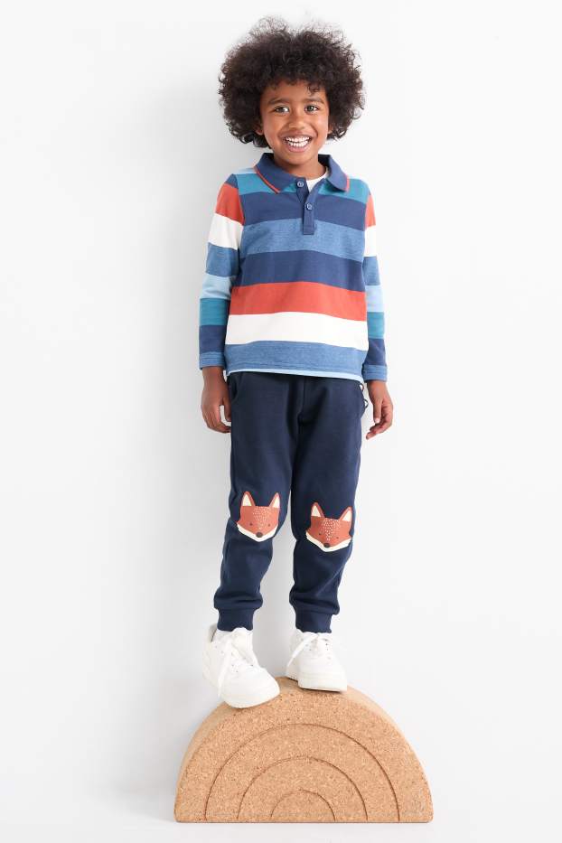 Kinder Jungen - Multipack 2er - Fuchs - Jogginghose - dunkelblau