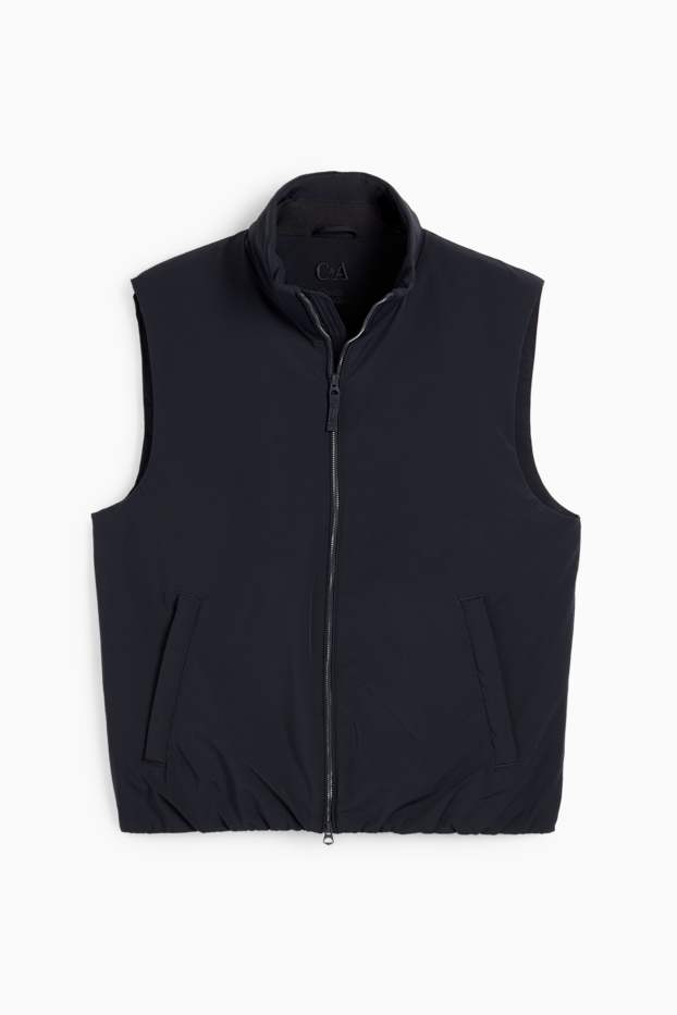 Men - Gilet - water-repellent - black