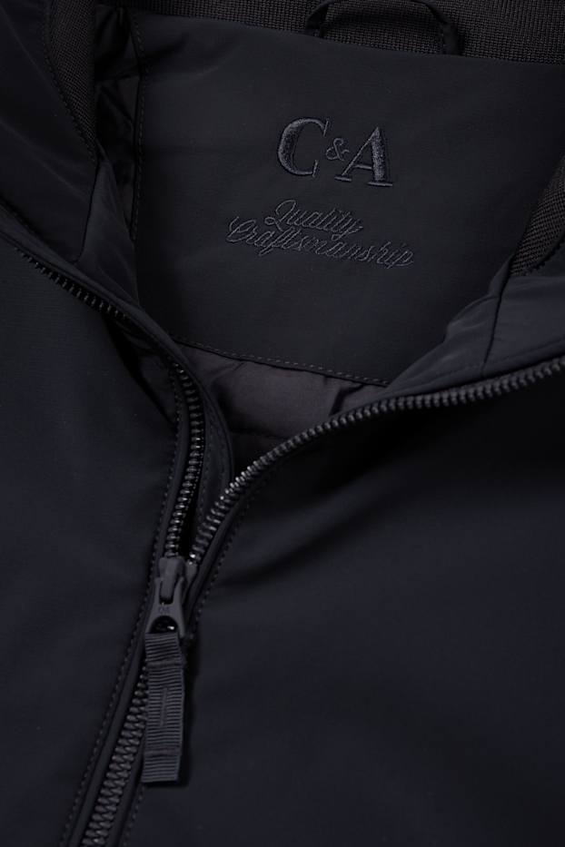 Men - Gilet - water-repellent - black