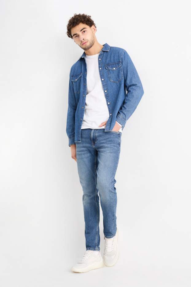 Home - Skinny jeans - LYCRA® - texà blau