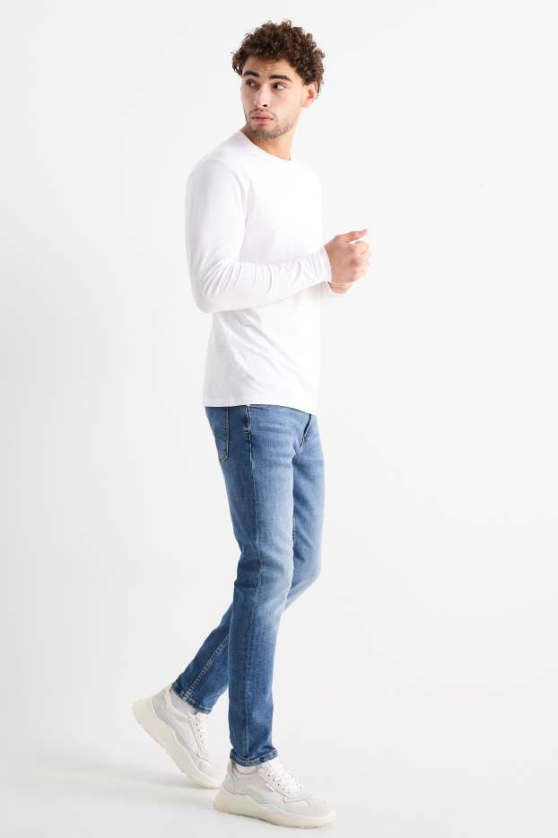 Home - Skinny jeans - LYCRA® - texà blau
