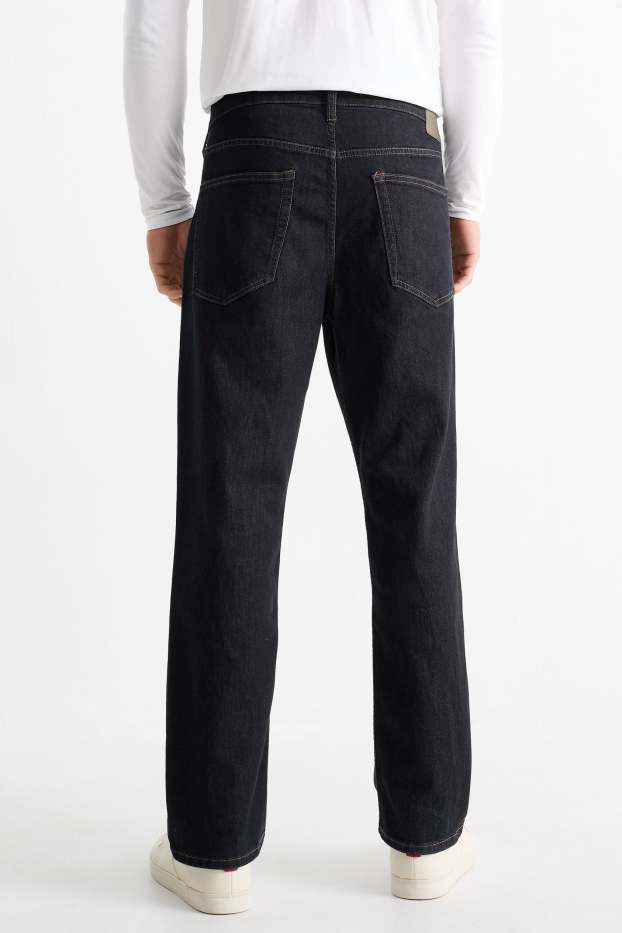 Pánské - Straight jeans - LYCRA® - džíny - tmavomodré