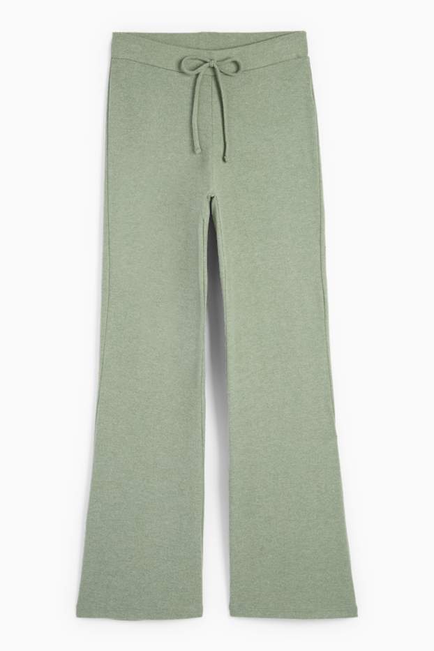 Damen - Flared Leggings - grün